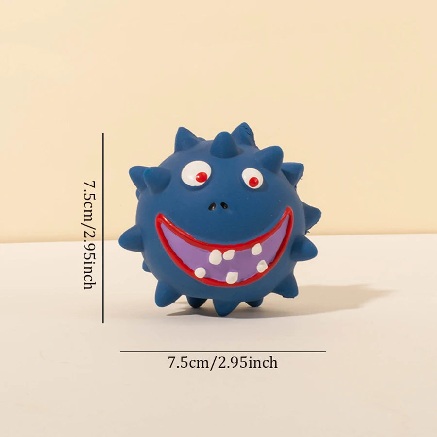 Textured Squeaky Dog Ball for Supervised Play