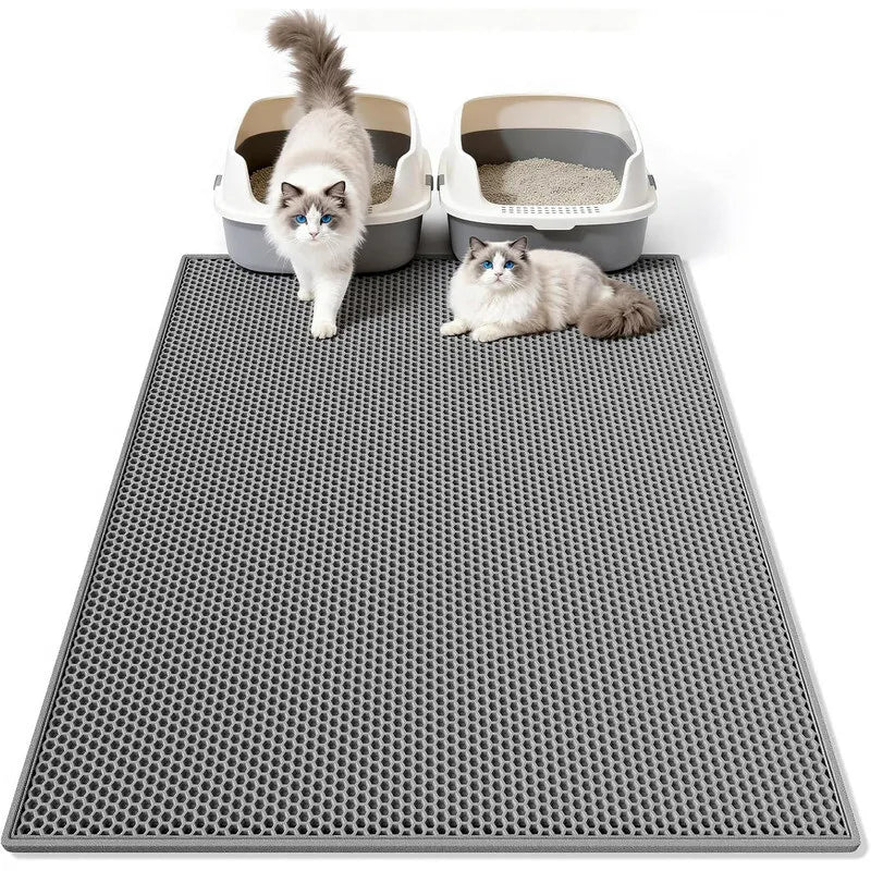 Double-Layer Honeycomb Cat Litter Mat