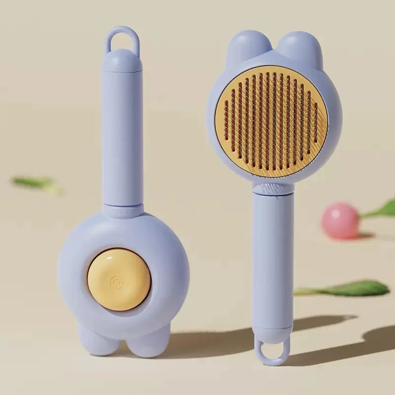 One-Click Self-Cleaning Slicker Brush for Pets