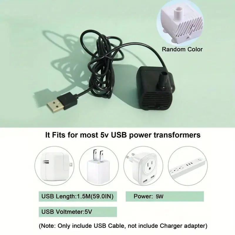 1L USB Cat Water Fountain