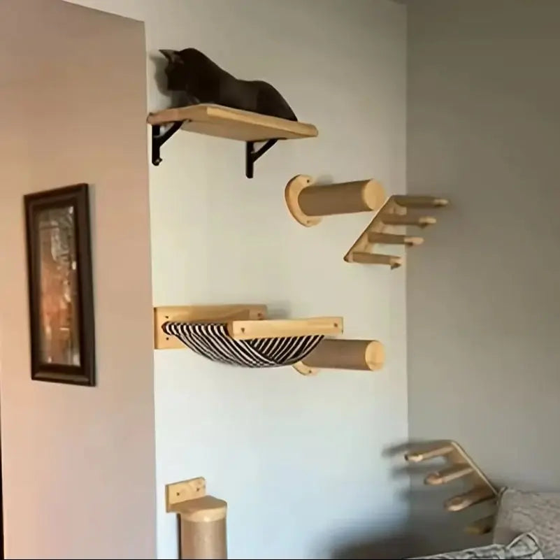 Wall-Mounted Cat Shelves & Climbing Furniture