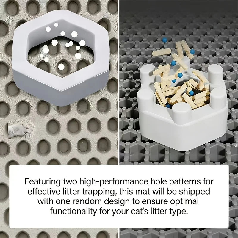 Double-Layer Honeycomb Cat Litter Mat