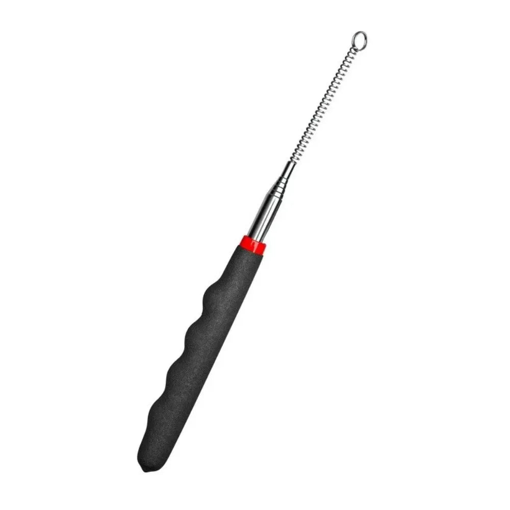 Durable Metal Retractable Teaser Cat Toy Plastic Retractable Cat Interactive Wand Long Wand Cat Interactive Stick Cat Playing