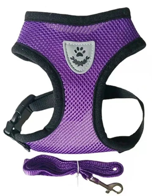 Reflective Mesh Cat Harness & Leash Set