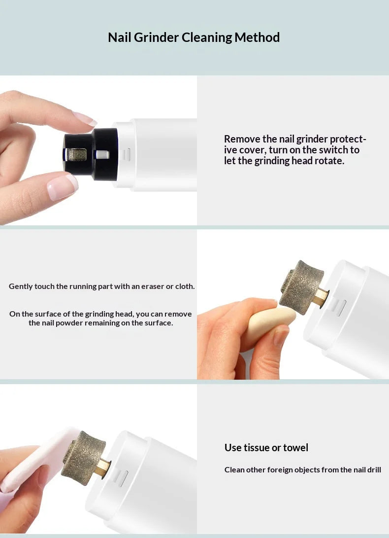 Rechargeable Pet Nail Grinder with LED Light