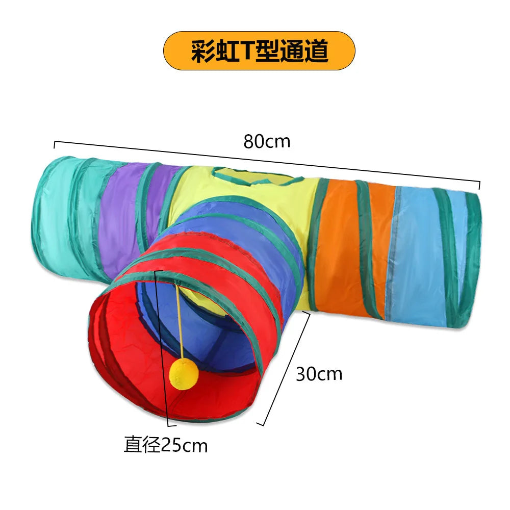 Collapsible Cat Tunnel for Indoor Play