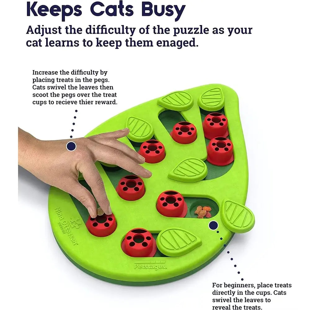 Cat Treat Puzzle with Adjustable Difficulty