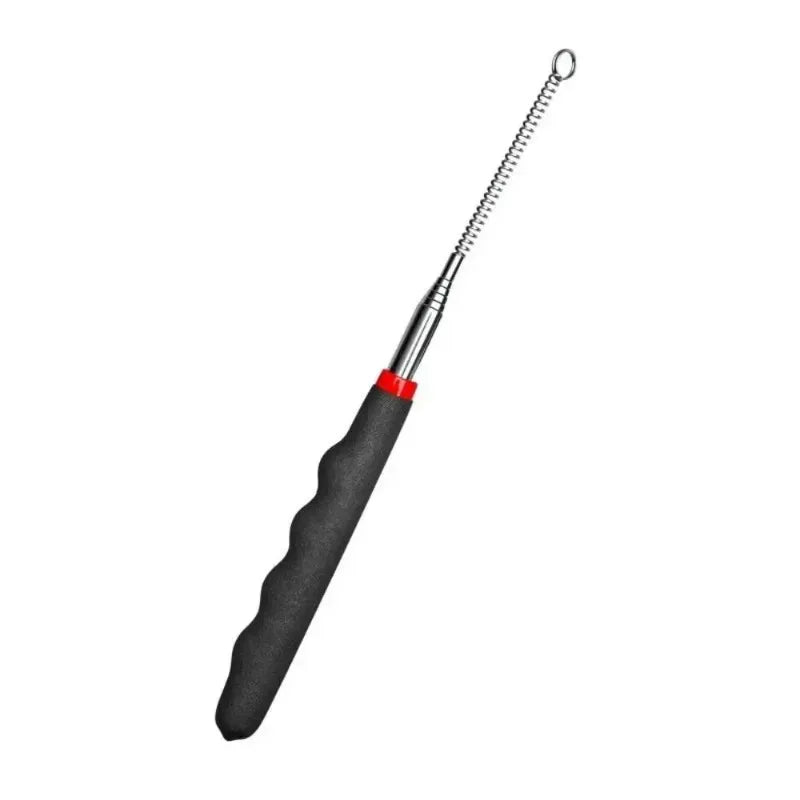 Durable Metal Retractable Teaser Cat Toy Plastic Retractable Cat Interactive Wand Long Wand Cat Interactive Stick Cat Playing