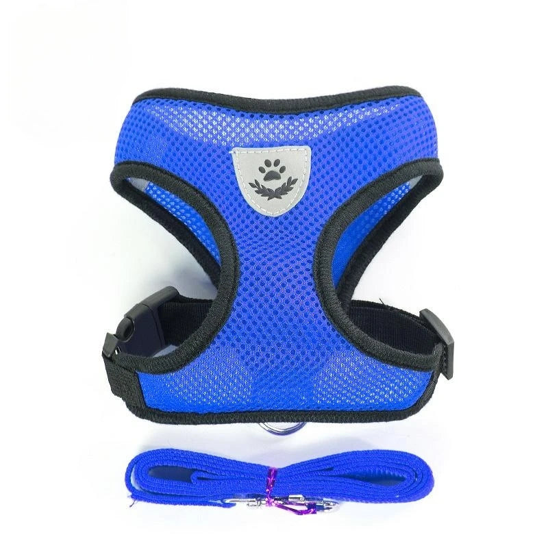 Reflective Mesh Cat Harness & Leash Set