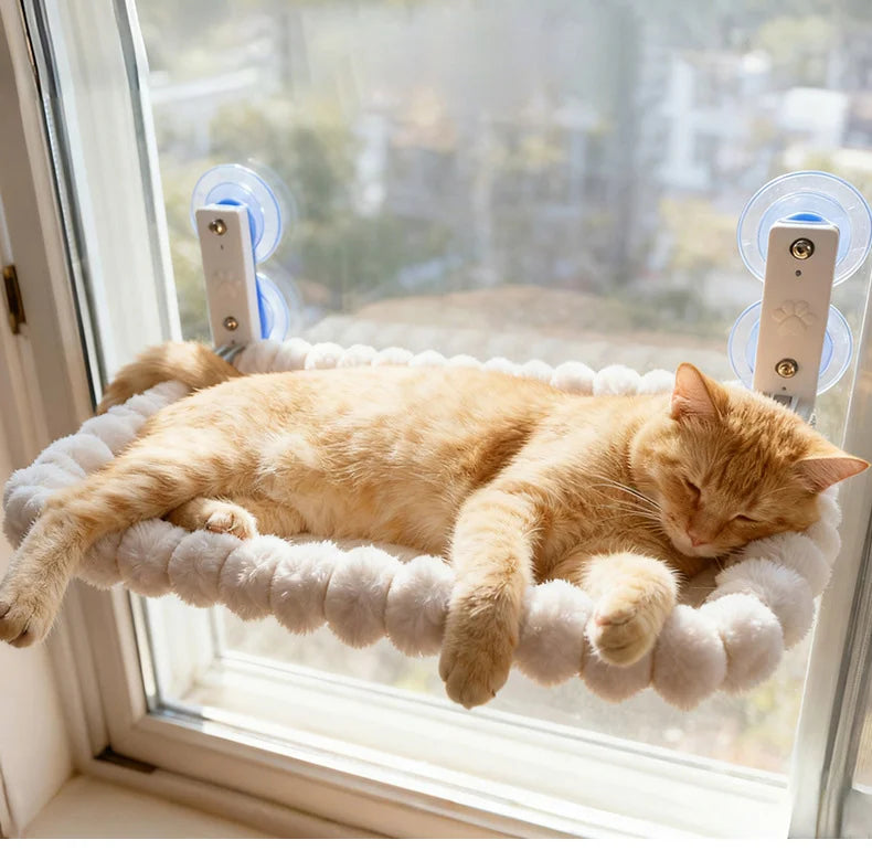 Cat Window Hammock with Suction Cup Mounts