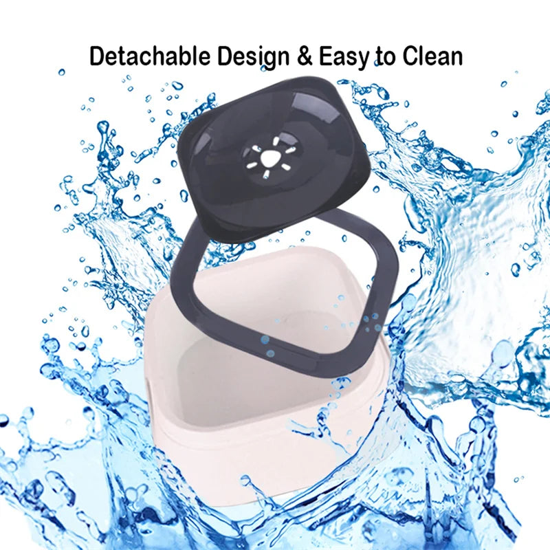 1L Anti-Splash Dog Water Bowl