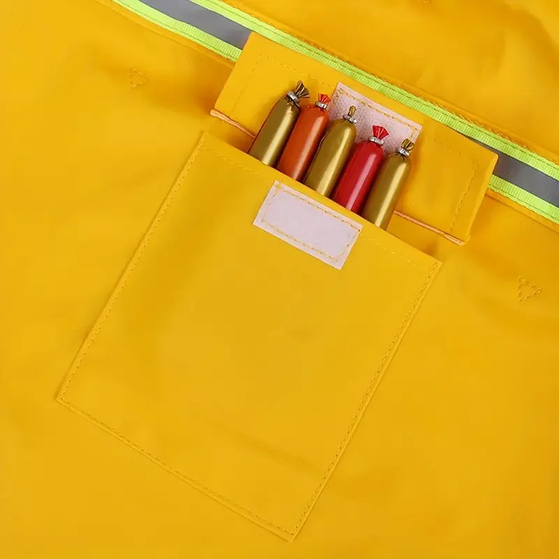 Hooded Dog Raincoat with Reflective Detail