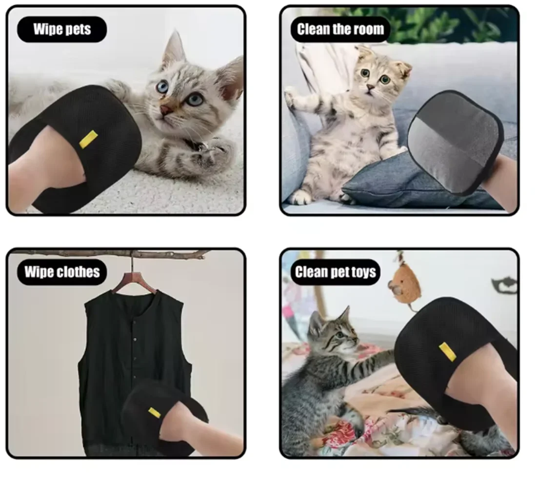 Pet Deshedding Glove for Dogs & Cats