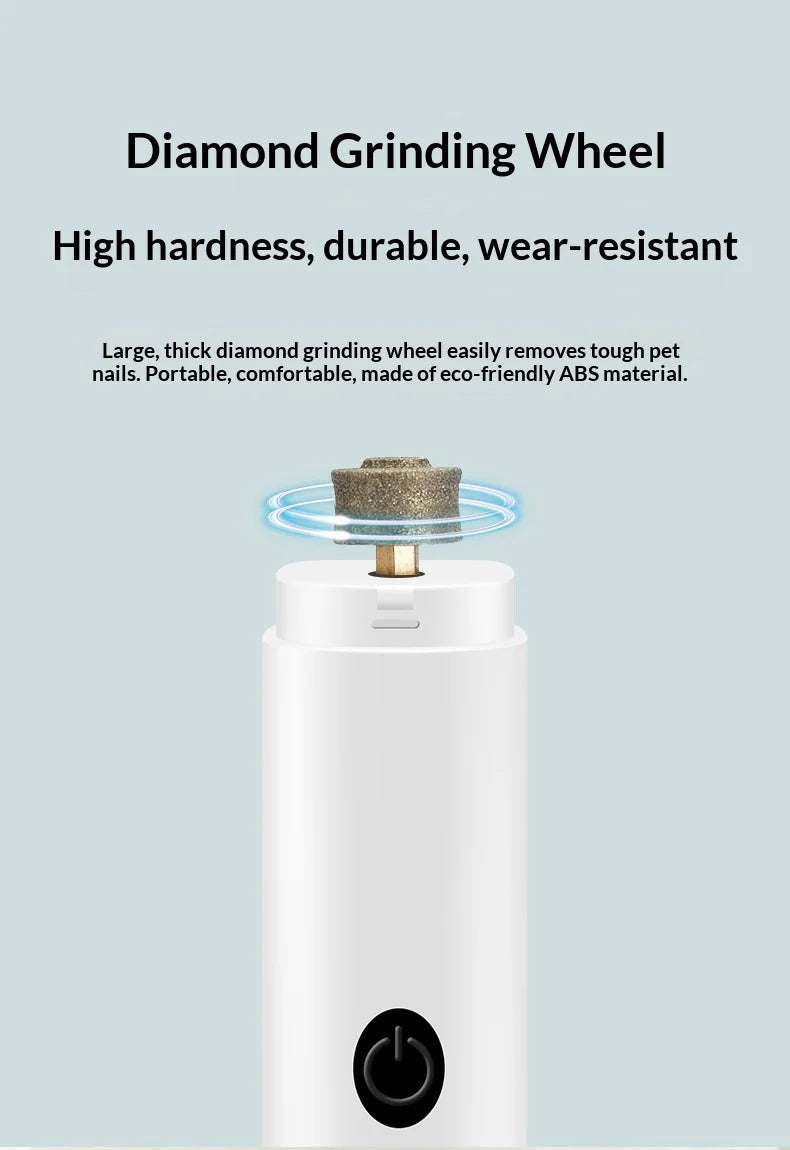 Rechargeable Pet Nail Grinder with LED Light