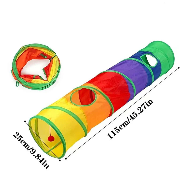 Collapsible Cat Tunnel for Indoor Play