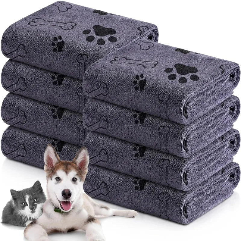 Microfiber Dog Towel for Bath Time & Muddy Paws