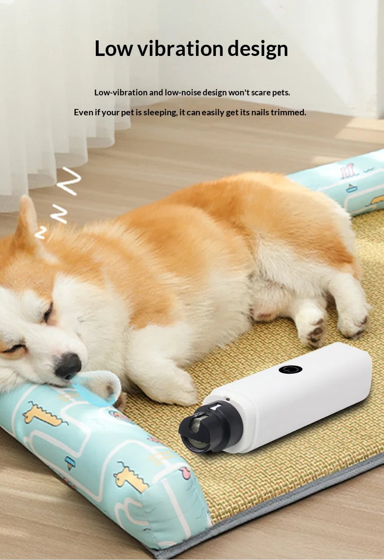 Rechargeable Pet Nail Grinder with LED Light