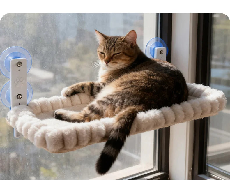 Cat Window Hammock with Suction Cup Mounts