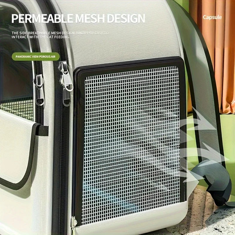 Mesh Pet Carrier Backpack for Cats & Small Dogs