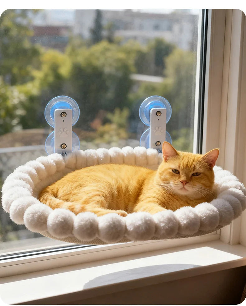 Cat Window Hammock with Suction Cup Mounts