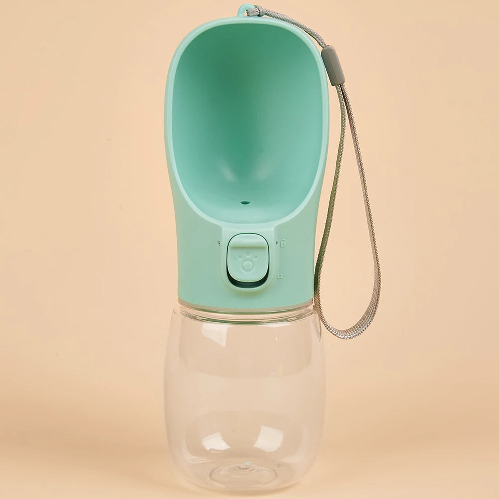 Portable Dog Water Bottle with Drinking Tray