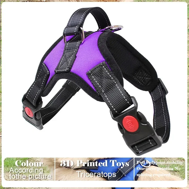 Adjustable Reflective Dog Harness with Handle