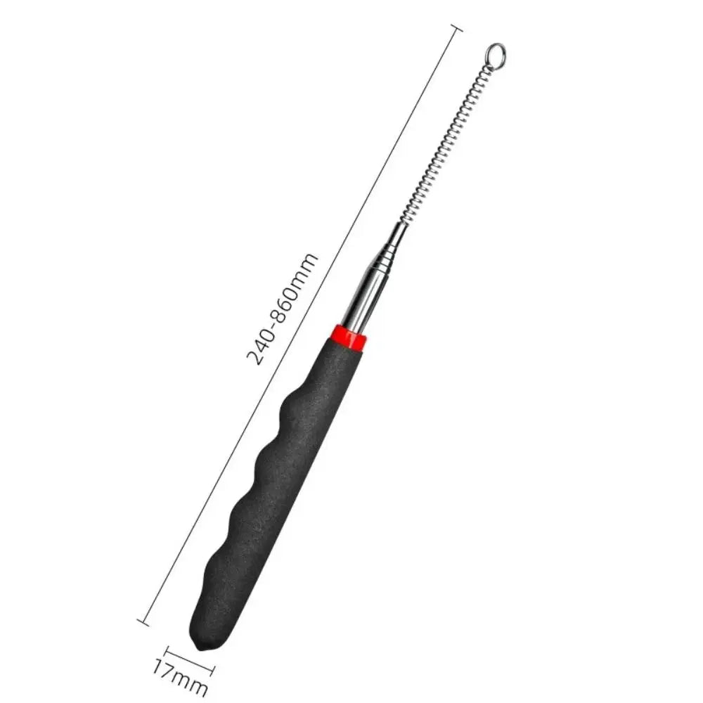Durable Metal Retractable Teaser Cat Toy Plastic Retractable Cat Interactive Wand Long Wand Cat Interactive Stick Cat Playing
