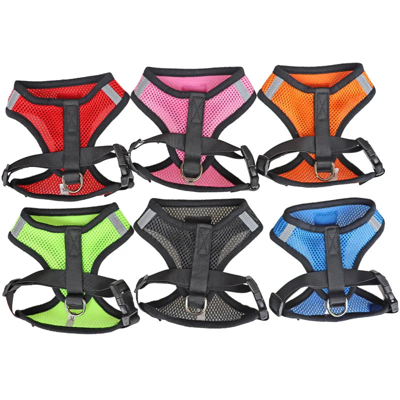 Reflective Mesh Cat Harness & Leash Set