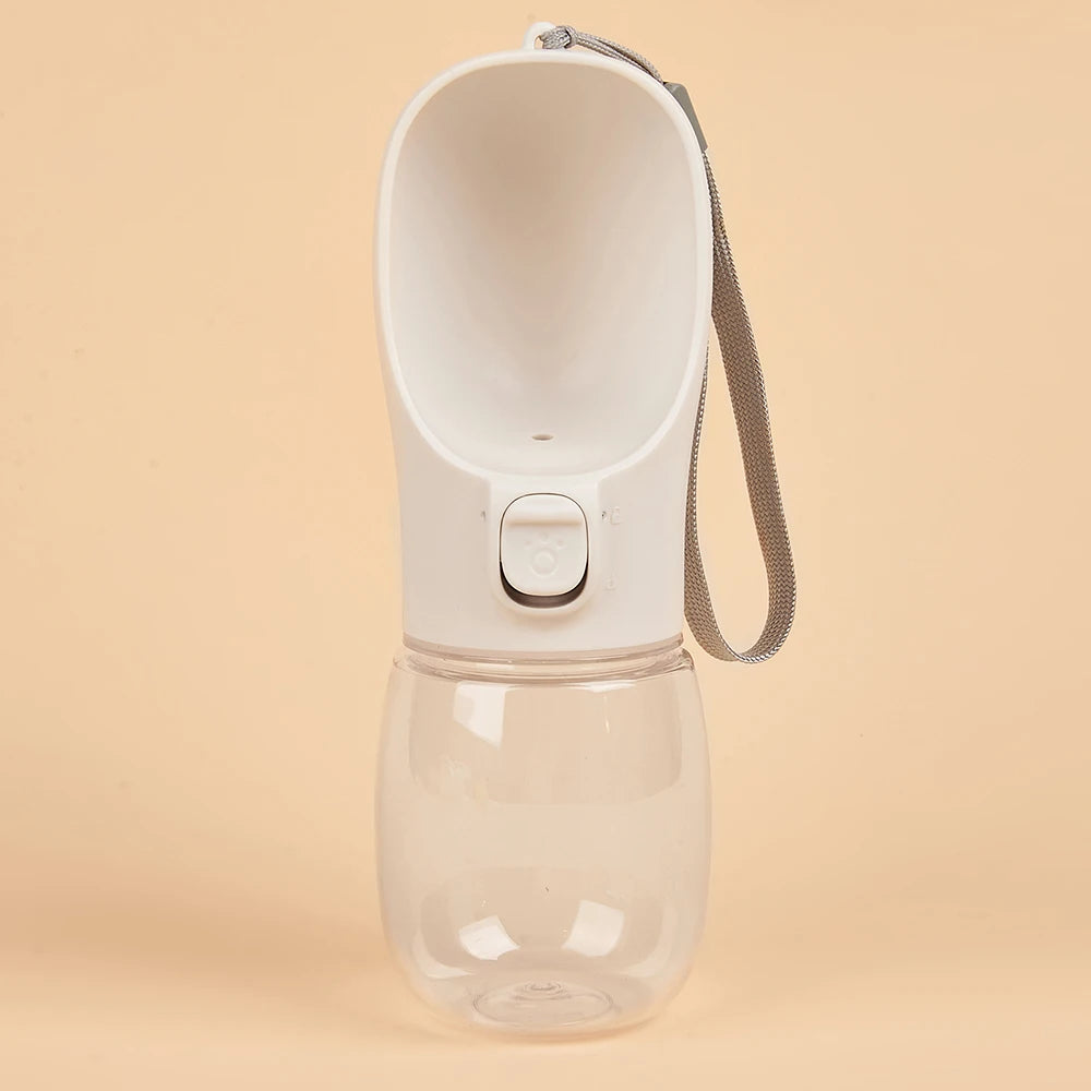 Portable Dog Water Bottle with Drinking Tray